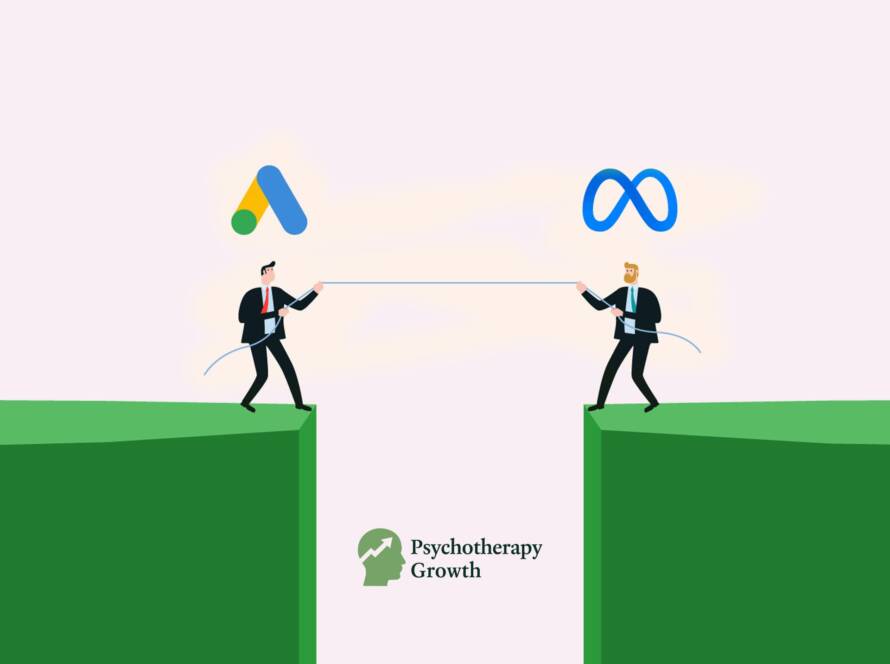 Therapist using Google Ads to reach new clients